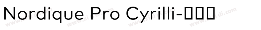 Nordique Pro Cyrilli字体转换